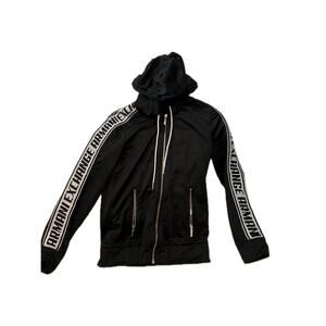 Armani Exchange Logo Sleeve Black Track Jacket Zip Mens XS